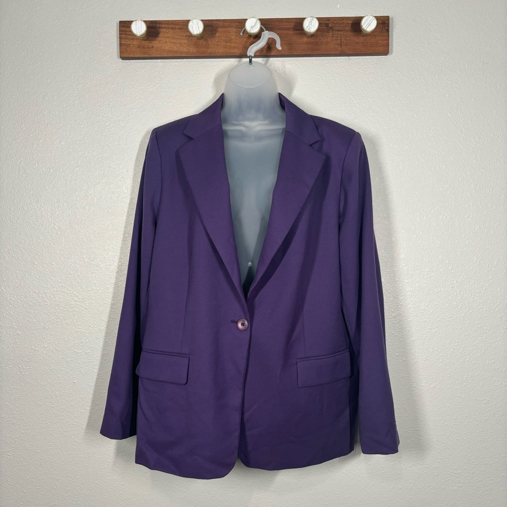 Pendleton Purple 100% Virgin Wool Blazer Size 16